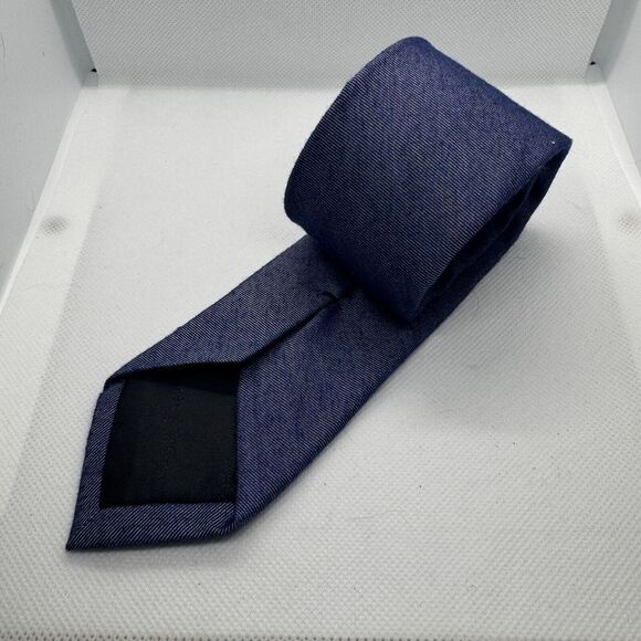 Calvin Klein Navy designer neck tie jean look - Picture 2 of 4
